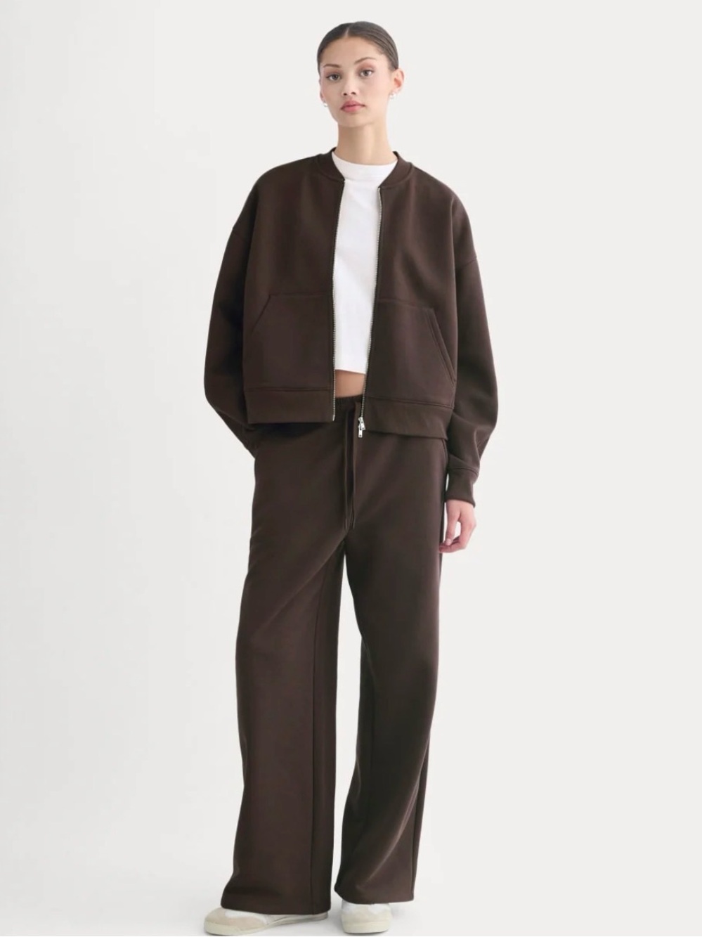 Everlane Lounge Pants LUXE FLEECE WIDE-LEG SWEATPANT size M